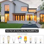 Large Size Outdoor Wall Light Fixtures, Exterior Lighting Fixtures Porch Sconces Wall Mounted, Waterproof White Outdoor Wall Lanterns Lamps, Outside Lights for House Patio Front Door Entryway, 2-Pack