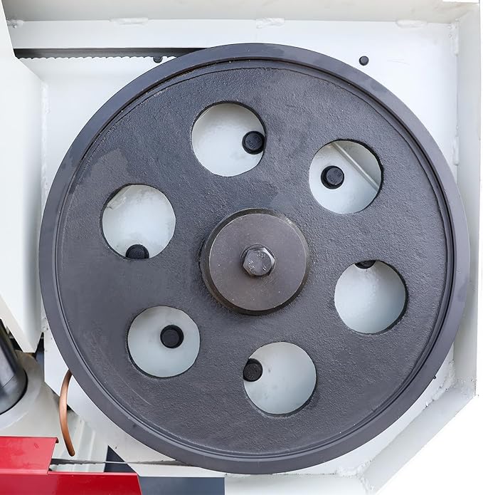 KAKA Industrial Metal Band Saw11 Inch Capacity Double Column Band Saw with 45° Rotating Head Hydraulic Downfeed Variable Speed Metal Cutting Bandsaw TBK-11A