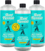 Aunt Fannie's Ultra Concentrated Floor Cleaner Vinegar Wash, Multi-Surface Solution For Mopping, Makes 16 Gallons, Bright Lemon Scent, 32 oz. (Pack of 3)