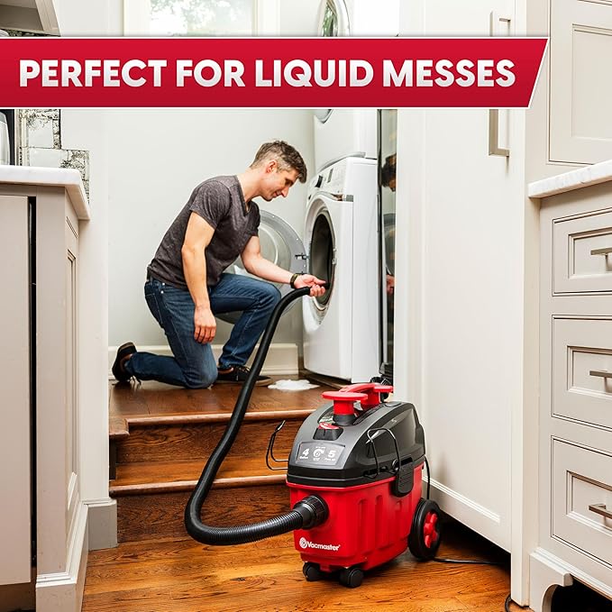 Vacmaster 4-Gallon 5 Peak HP Household Wet/Dry Vacuum - VF408B 1101