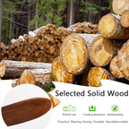 52" Wood Ceiling Fan No Lights with Remote Control,Wooden 3 Blades Ceiling Fans Without Light for Patio,Garage,Living Room,Bedroom,Office,Indoor/Outdoor(Black+Dark Walnut)