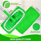 Reusable Microfiber Mop Pads Compatible with Swiffer Sweeper, 3 Pack Dry Sweeping Cloths & Wet Mopping Cloths, Washable Pads for Hardwood Floor Cleaning (Mop is Not Included)