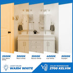 OHLECTRIC 40W T8 Clear Light Bulb (2-Pack) E26 Base, 120V, 2700K Warm White, Fully Dimmable, 190 Lumens, 2000 Hours - 11" Long