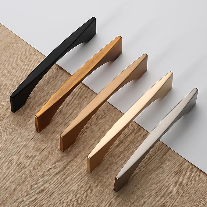 Asidrama 10 Pack 3.75 Inch(96mm) Brushed Satin Nickel Kitchen Cabinet Handles, Cabinet Pulls Kitchen Cabinet Hardware for Cupboard Drawer Pulls