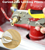 DOWELL Pliers Set - 6-Piece Kit with Groove Joint, Adjustable Wrench, Combination, Locking & Long Nose Diagonal Cutting Pliers