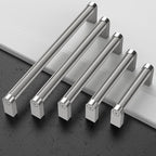 Amerdeco 10 Pack Brushed Satin Nickel Cabinet Pulls 3 Inch Hole Centers Kitchen Cabinet Handles Hardware Kitchen Handles for Cabinets Handles ZH0064