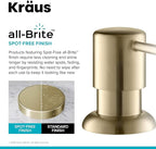 KRAUS Britt Commercial Style Spot Free Antiqued Champagne Bronze Pre-Rinse Kitchen Faucet with Deck Plate and Soap Dispenser, KPF-1690-KSD-53SFACB
