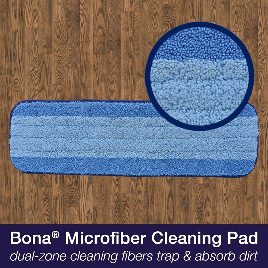 Bona Ultimate Hardwood Floor Care Kit - Includes Microfiber Mop, Hardwood Floor Cleaning Solution and Refill, Hardwood Floor Polish, Microfiber Cleaning Pads, and Microfiber Dusting Pad