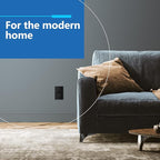 LIDER Matte Finish Decorator Switch Cover, Screwless Wall Plate, Mid-Size 1-Gang 4.88" x 3.11", Unbreakable Polycarbonate Thermoplastic, UL Listed, LSWP-31M-BK5P, Black, 5 Pack