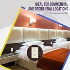 ENERLITES 10 Pack Light Almond Decorator Receptacle with Screwless Wall Plate, Standard Electrical Wall Outlet, 15A 125V, Self-Grounding, 2-Pole, 3-Wire, 5-15R, UL Listed, Tamper Resistant