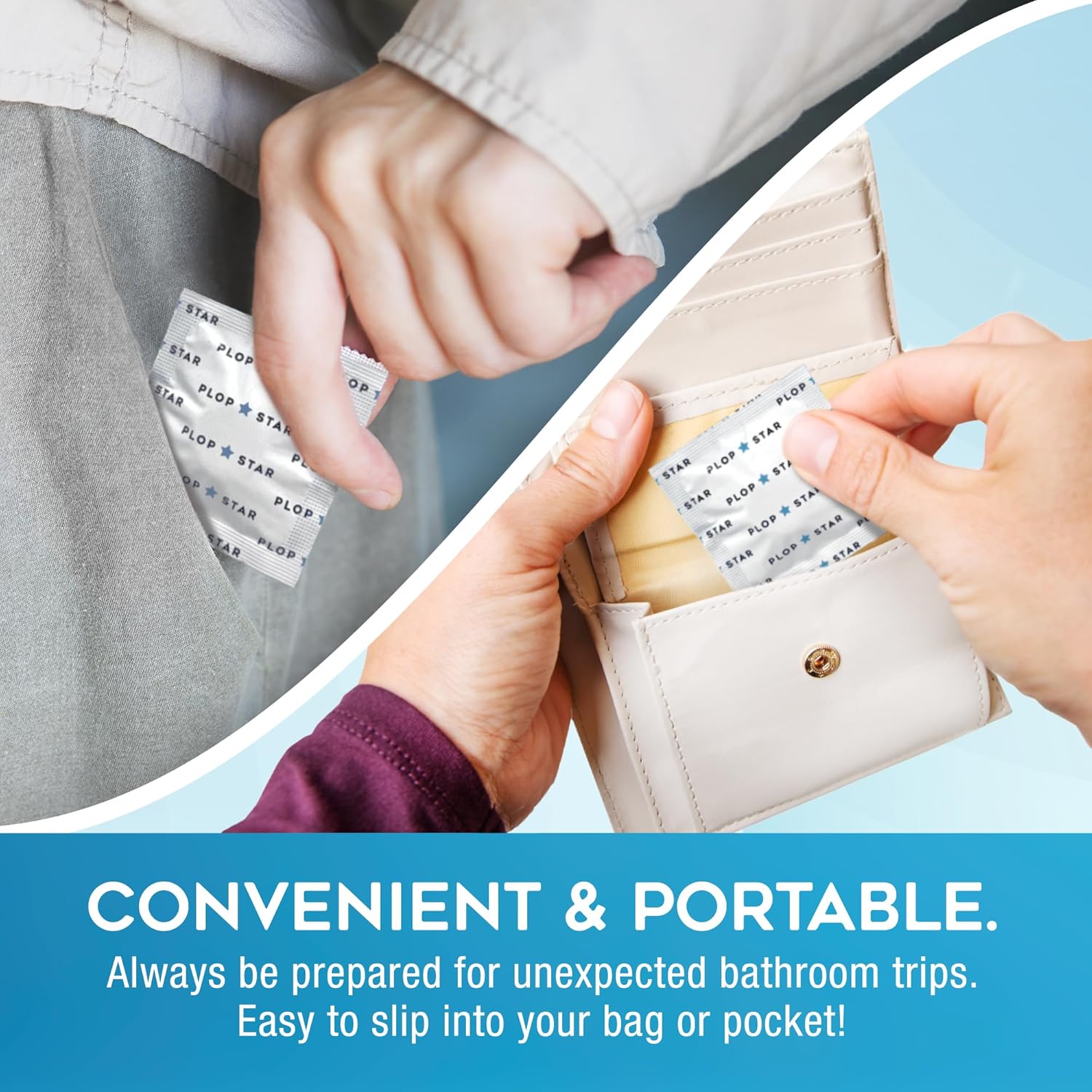 Odor Eliminating Toilet Tablets, Bathroom Deodorizer with Citrus Essential Oils, Individually-Wrapped Toilet Deodorizer, Single-Use Bathroom Odor Eliminator, 30 Tablets