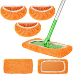 3 Pack Reusable Microfiber Mop Pads for Swiffer Sweeper Mop, Wet & Dry Use, Compatible with 10-12 inch Flat Mops, Washable, for Hardwood, Ceramic, Laminate & More Floors