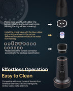 J-HVA Pull Down Kitchen Faucet Sprayer Head Replacement Part with Adapters, 3 Function Pull Out Sink Sprayer Replacement Nozzle, Kitchen Faucet Head Hose Spray Tap Spout, Oil Rubbed Bronze