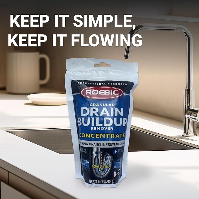 Roebic K-67 BAG-4-16OZ 16-Ounce Biodegradable Granular Drain And Trap Cleaner