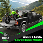 Rhino USA Ratchet Straps Heavy Duty Kit (2-Pack) - 1.6 Inch x 8 Feet (5,208lb Break Strength) - Ultimate Tie Down Straps with Safety S Hooks for Trucks, ATV, UTV, Motorcycle, Cargo & More - Orange