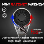 19 Pieces Ratcheting Screwdriver Set, Mini Rachet Wrench, Rachet Screwdriver Handle and Nut Driver with 12 Pcs Impact Screwdriver Bits, Portable Hand Tools Set for Repair, DIY