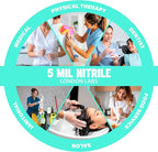 Medical Clear Vinyl Gloves Powder Free & Latex Free, Disposable, Food Safe