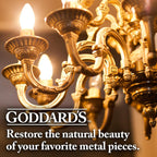 Goddard’s Copper & Brass Polish, Copper Cleaner & Brass Cleaner for Long-Lasting Shine, Metal Polish for Pewter, Chrome & More, Metal Polishing Compound (7oz)