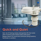 PlumbCraft Anti-Siphon Toilet Fill Valve Assembly, Toilet Fill Valve Replacement Kit for Most Toilets, Ideal Toilet Accessory for Toilet Repair, DIY Pump and Plumbing Equipment