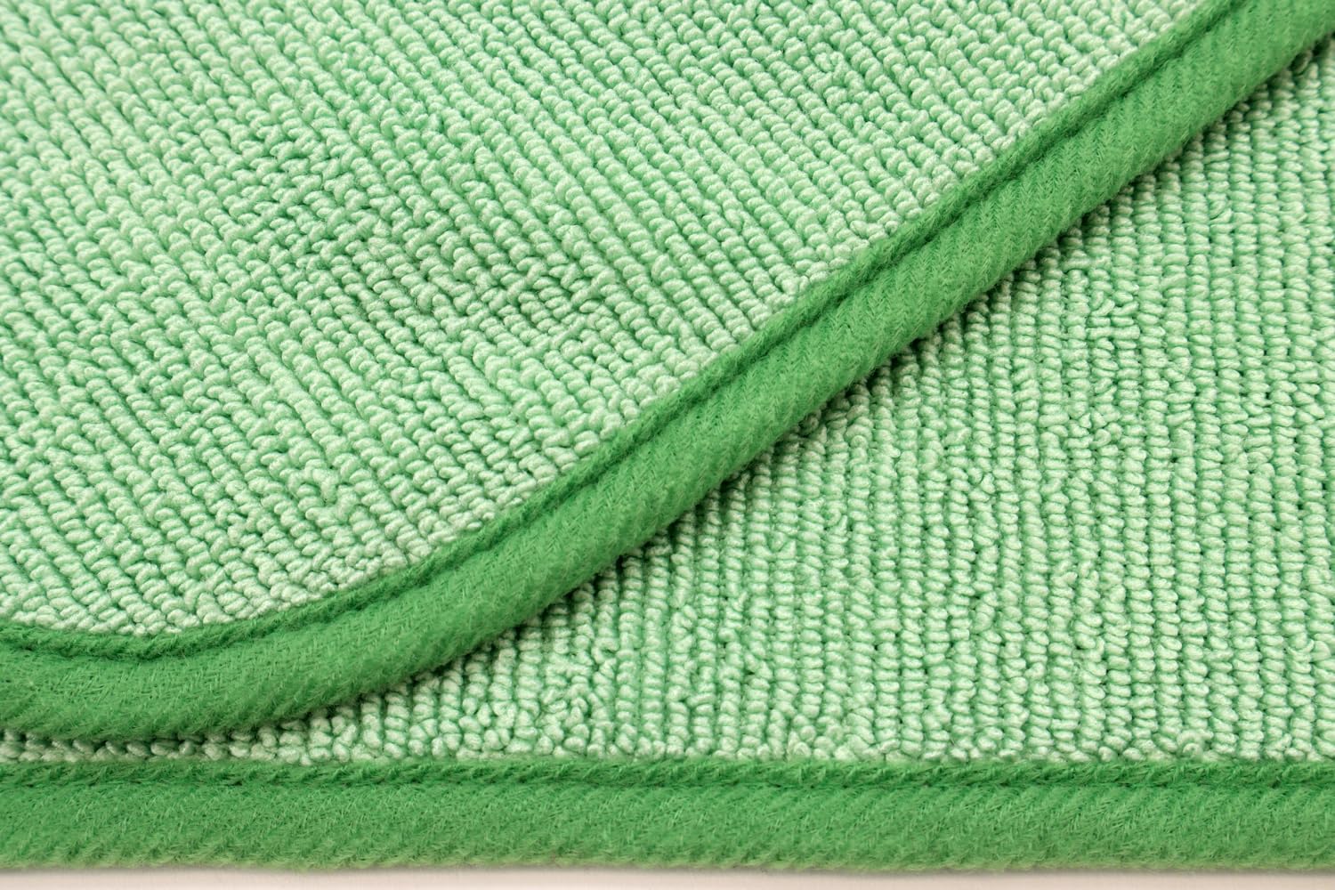 Autofiber Korean Twist Microfiber Detailing & Glass Towels - Pack of 3, Green (16 inch x 16 inch 600 GSM)