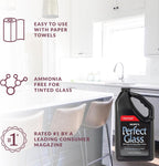 HOPE'S Perfect Glass Cleaner Spray Refill, Streak-Free, Ammonia-Free Window, Mirror, Screen, Tinted Glass, and Shower Door Cleaner, Indoor and Outdoor Glass Surfaces, 67.6 Ounce, Pack of 6