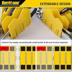 HURRICANE Pliers Organizer Rack - 10-Slot Extendable Tool Organizer, Non-Slip Rubber Base, Yellow, Fit 3" H, 1 Pack