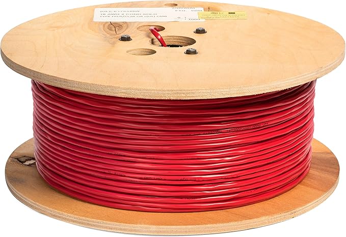 18 AWG 2/C Solid 100% Copper EWCS FPLR Riser Rated Shielded Fire Alarm Cable (UL) Certified - 500 Feet