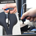 Topline 14-Piece T-Handle Hex Key Set, Metric&SAE, Long Arm Hex Keys, Portable Allen Wrenches Sets with Storage Rack for Basic Home Repair and Mechanics Maintenance