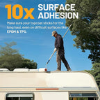 EPDM and TPO Primer White, Multi-Purpose RV Roof Primer, Use on Rubber, Wood, Fiberglass, Concrete, Metal, High-Performance Basecoat for RV, Camper and Trailer Roof Protection - 1 Gallon