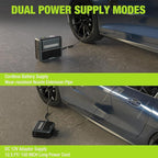 WORKPRO Portable Tire Inflator, 7.2V/12V Small/Mid/Large Air Compressor, Digital Display, Auto Shut-Off, 5 Modes, LED Light, High Airflow, for Car, Motorcycle, Bike, Balls