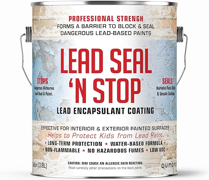 Dumond Lead Seal 'n Stop Lead Encapsulant Coating, Stops and Encapsulates Interior and Exterior Lead Based Paints, Long Term Protection for Your Entire Family, 1 Gallon