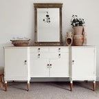 Dixie Belle Paint Company Chalk Finish Furniture Paint - Drop Cloth (32oz) - Matte Linen White Chic Chalk Mineral DIY Furniture Paint