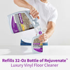 Rejuvenate Luxury Vinyl Floor Cleaner Refill, 1 Gallon, Gently Cleans and Revitalizes Luxury Vinyl Floors, 2 Pack