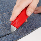 DIYSELF 4 Pack Box Cutter, Utility Knife, with 10 Extra SK5 Blades, Aluminum Shell Box Cutter Retractable for Papers, Cardboard, and Cartons, Razor Knife, Box Opener (Red, Blue, Yellow, Black)