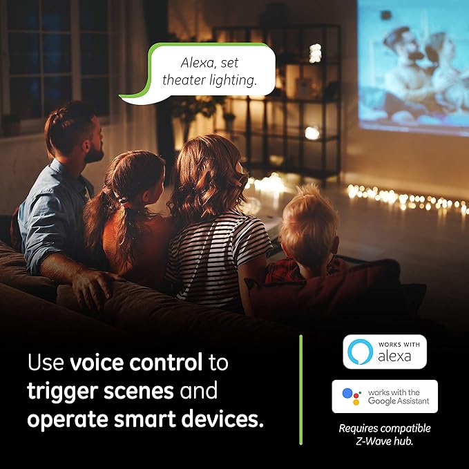 Enbrighten Almond Z-Wave Plus Smart Light Switch with QuickFit and SimpleWire, 3-Way Ready, Compatible with Alexa, Google Assistant, ZWave Hub Required, Repeater/Range Extender, Toggle, 24 Pack, 82686