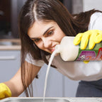 Enzyme Drain Cleaner & Deodorizer for Sink Drain, Showers, Septic Systems, Bathroom & Kitchen - Smell Remover for Fruit Fly Garbage Disposals, Dishwasher & Washing Machines - (32oz)