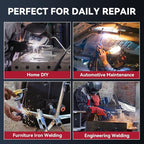 ARCCAPTAIN 250A MIG Welder, 110V 220V Gas MIG/Gasless MIG/Stick/Lift TIG/Spool Gun/Spot 6 in 1 Welding Machine Aluminum Welding Machine Professional Welder Machine with Large LED Display