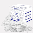 Premium White T-Shirt Cleaning Rags (5 lbs. Box) – White Cotton Rags for Cleaning, Staining, Painting, Oil, Grease & Dust Removal – Shop Rags Bulk for Multipurpose use