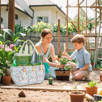 Garden Tool Set with Bag and Gloves, Stainless Steel Gardening Tool Set, Ideal Gardening Gifts for Women and Men, Set of 9