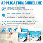 Liquid Waterproof Sealant, Transparent Waterproof Coating Repairing Anti-Leakage Agent, Invisible Water Proof Glue Indoor and Outdoor Water-Based Waterproofing Adhesive 5L