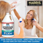HARRIS 12% Concentrated Hydrogen Peroxide, 128oz, for Kitchen, Bath, Laundry, Home and Garden with Easy Fill Funnel