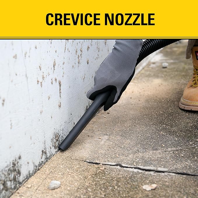 STANLEY Shop Vacuum Wet and Dry, 1 Gallon 1.5 Peak HP Small Wet Dry Vac with 60CFM Powerful Suction, Portable Wall Mount Vacuum Cleaners for Home, Car, Garage and DIY Workshop, SL18101P-1H