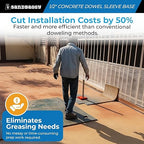 1/2" Concrete Dowel Sleeve Base - Concrete Joint Alignment - Sandbaggy (100, 1/2")