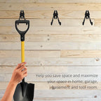 8 Pack Garage Hooks, Garage Tool Organizer Wall Mount, Heavy Duty for Utility Organizer, Steel Utility Garage Hooks for Ladders, Garden Tools, Bike