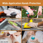 Med PRIDE Vinyl Gloves| 4.3 mil Thick, Powder-Free, Non-Sterile, Heavy Duty Disposable Gloves| Medical, Food Hand