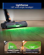 Tineco Pure ONE S70 Cordless Vacuum Cleaner, 200AW Powerful Suction, 3D Sense Pro Cleaning System, 6-Stage Filtration with 95min Runtime, Zero Tangle Brush with 180° Foldable Tube (Blue-Orange)