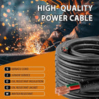 150ft 18/4 18 AWG Portable Power Cable (4 Conductor) - SJOOW 300V 18 Gauge Electric Wire for Motor Leads, Portable Lights, Battery Chargers and Machinery - 4 Conductor - 150 Feet Electrical Cord