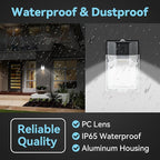 30W LED Wall Pack Light with Dusk to Dawn Photocell 4Pack, 3CCT 4000/5000/6500K, 15/20/25/30W Selectable, LED Wall Lights Outdoor Security Lighting for House Garage Yard Garden, 100-277VAC, ETL Listed