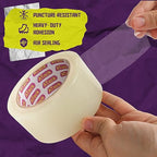 ATack Transparent Window Weather Sealing Tape, 2-Inch x 30 Yards, Clear Window Draft Isolation Sealing Film Tape- No Residue, Surface-Safe, Wood-Safe, Removes Cleanly