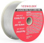 YESWELDER Stainless Steel Flux Cored MIG Welding Wire, E308LFC-O .035-Diameter, 2-Pound, Strong ABS Plastic Spool Welding Wire